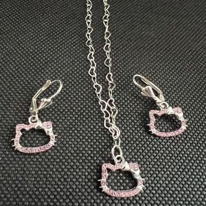 Hello Kitty Earrings and Bracelet